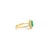 Not Yet Made - Made To Order Pear Cut Zambian Emerald Ring and Natural Diamond Accents in 14k Solid Gold Size 7 For Sale - Image 5 of 11