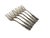 Art Deco Brass Forks by HEFRA, 1960s, Set of 6 For Sale - Image 6 of 8
