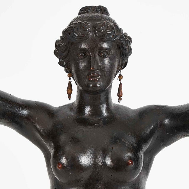 Neoclassical Sculpture of Circe, Early 1800s, Pinus Cembra For Sale - Image 7 of 11