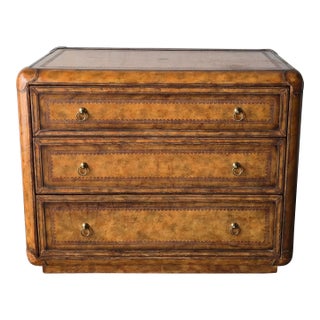 Leather Wrapped Dresser Chest by Maitland-Smith For Sale