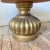 French Provincial Gold Pedestal Cocktail Coffee Table Iridescent Cream Swirl Top Hollywood Regency 1950s For Sale - Image 3 of 8