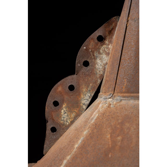 Early 20th Century Sheet Metal Cupola With Automobile Weathervane For Sale - Image 12 of 15