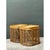 Wood Vintage Woven Rattan Side Tables - Pair For Sale - Image 7 of 12