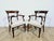 A pair of exclusive Biedermeier mahogany study armchairs from the mid-19th century. The furniture is in very good...