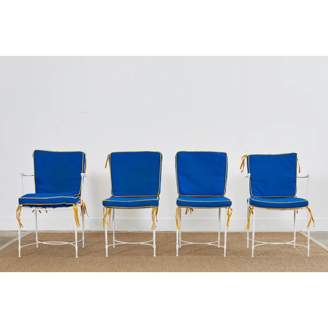 Mid-Century Modern Set of Four Mario Papperzini for Salterini Garden Dining Chairs, Attributed For Sale - Image 3 of 13