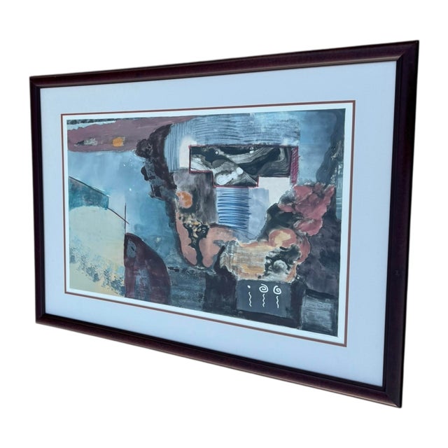 Timothy Chapman "Argus" monoprint on paper. Signed in Pencil TIMOTHY CHAPMAN lower right. Titled in pencil lower left....