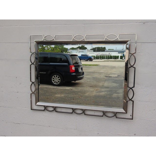 Late 20th Century Bernhardt Chrome Mirror Criteria Collection Model No 363 321 Art Deco Style 6589 For Sale - Image 5 of 18
