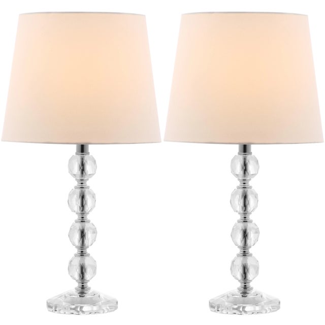 Artful faceting adds glamorous brilliance to any room the elegant stacked crystal ball table lamp inhabits. Crafted in the...
