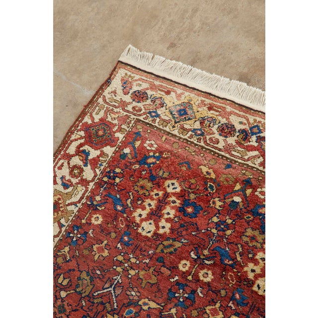Textile Antique Persian Malayer Hand Knotted Rug For Sale - Image 7 of 13