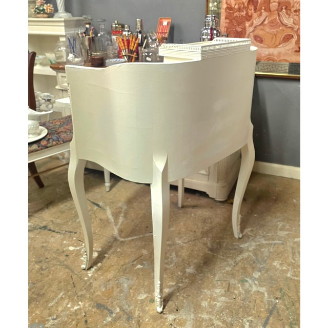 Late 19th Century Petite French Shabby Chic Secretary Desk For Sale - Image 9 of 10