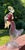 Murano Archimede Seguso Sommerso MCM Figure Woman & Large Fish, Aventurine Gold Flake 12" For Sale In Philadelphia - Image 6 of 8