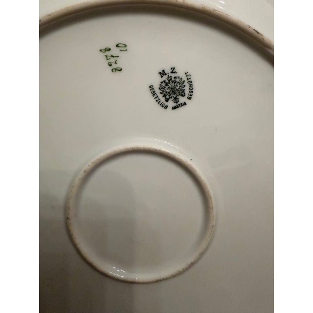Traditional 1930s Austrian Porcelain Serving Plate For Sale - Image 3 of 8