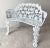 White Mid 20th Century Exquisite Wrought Iron Victorian Style Grape Vine Leaf Settee, 2 Chairs and Table, 4 Pieces Excellent "Mint" Condition.. For Sale - Image 8 of 12