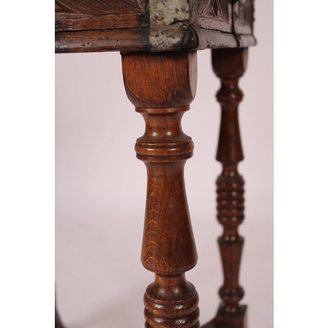 Spanish Baroque Style Oak Occasional Table For Sale - Image 9 of 12