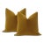 22" Bourbon Mohair Velvet Pillows - a Pair For Sale