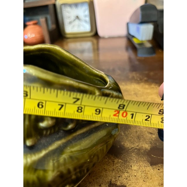 Vintage McCoy Frog Planter / Vase For Sale - Image 11 of 12