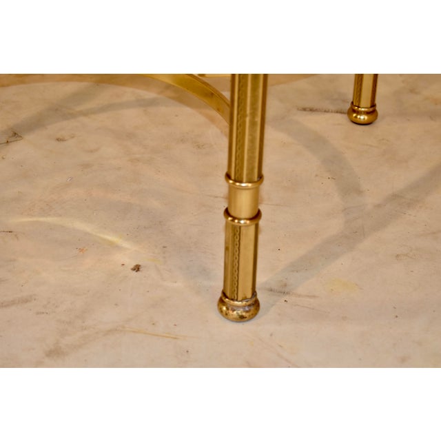 1960s Mid-Century Brass Coffee Table With Glass Top, Circa 1960's For Sale - Image 5 of 10