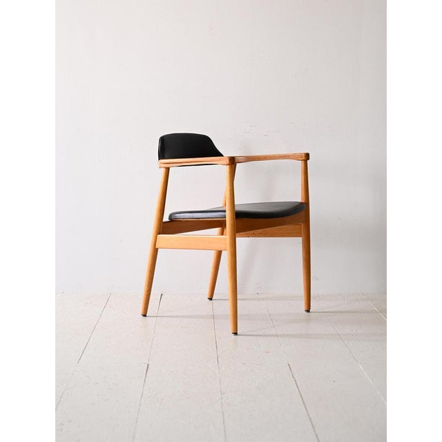 Scandinavian Armchair in Leatherette, 1960s For Sale - Image 12 of 12