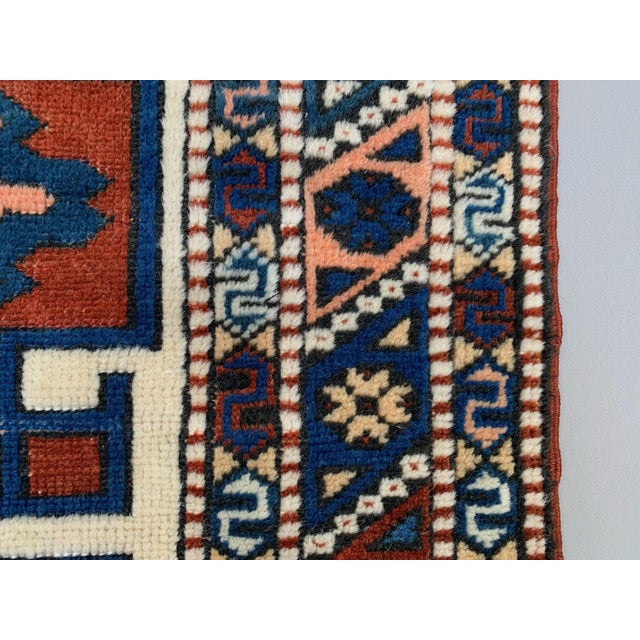 1950s Vintage Turkish Kazak Rug For Sale - Image 5 of 10