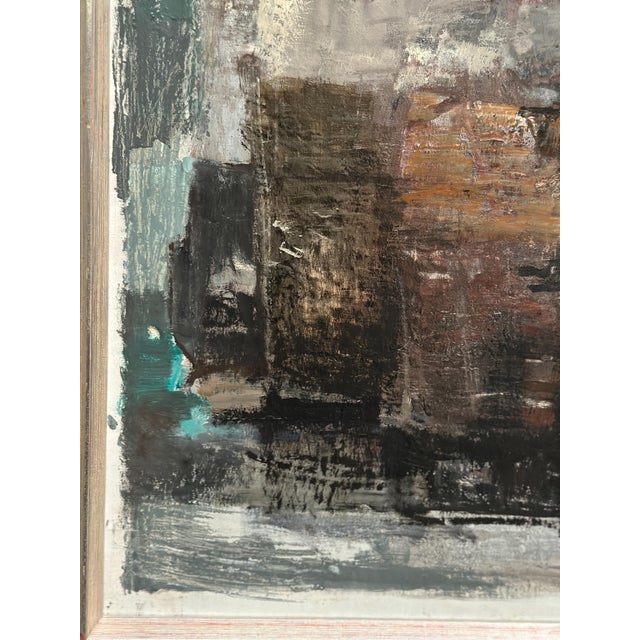 Erik Emanuelsson, Composition, 1965, Oil on Panel, Framed For Sale - Image 14 of 18