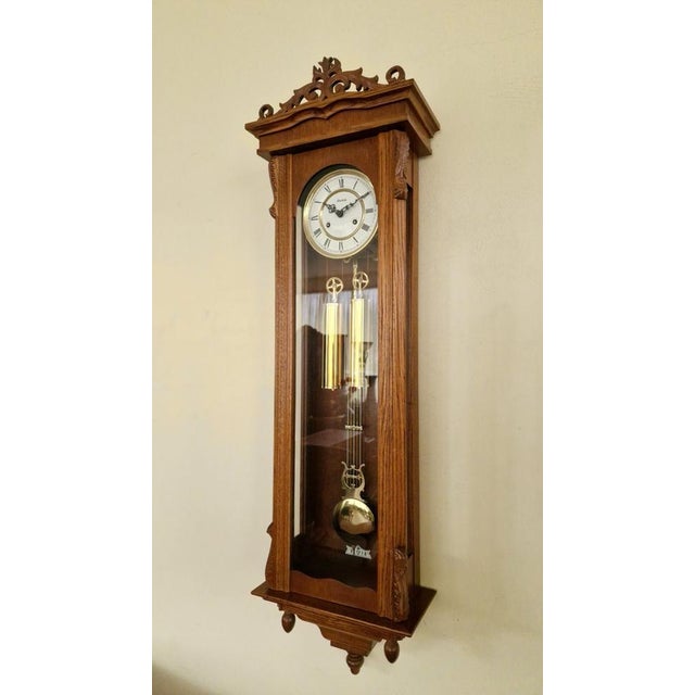 German Wall Clock Hermle For Sale - Image 3 of 13