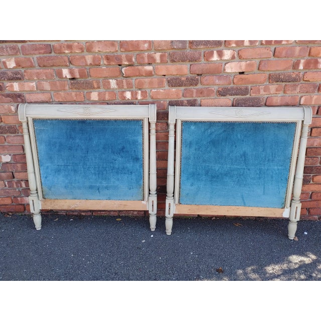 Vintage Headboard/Footboard and Siderails. From the Brittany region of France. This will need a custom mattress or it can...