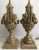 French Neoclassical Style Carved Silver Giltwood & Marble Draped Urn Lamps- A Pair For Sale In Philadelphia - Image 6 of 12