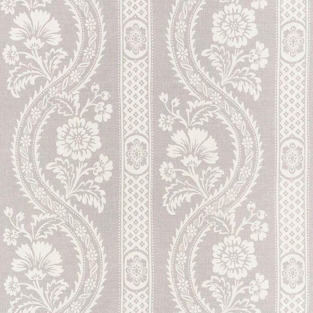 Sample - Schumacher Versailles Fabric in Grey For Sale