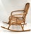 Franco Albini Mid-Century Franco Albini Style Child's Rattan Bamboo Rocking Chair For Sale - Image 4 of 11