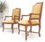 Pair of Carved French Style Mohair Fabric Carved Open Arm Lounge Chairs MINT! For Sale - Image 9 of 11