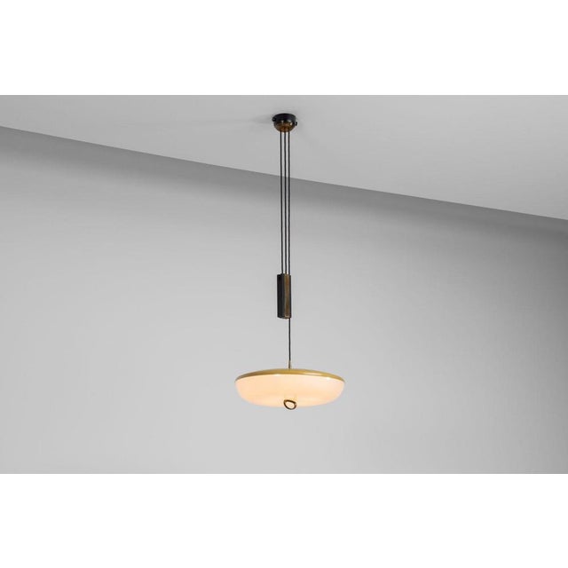 1960s Model 1177 Pulley Pendant in Acrylic Glass and Aluminum from Stilnovo, Italy, 1960s For Sale - Image 5 of 18