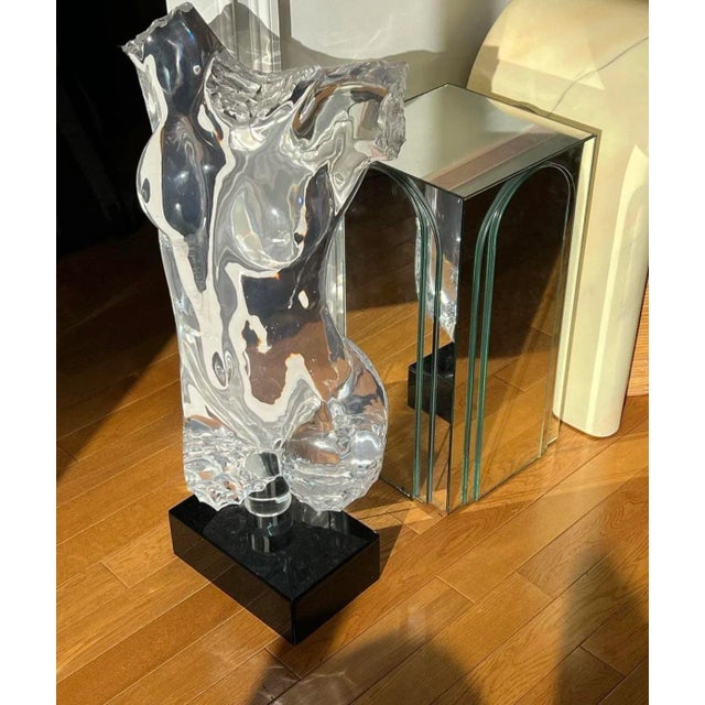 1970s Solid Lucite FemaleBody Torso Sculpture