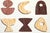 Tribal 2026, Tribal Triptych, Original Painting of Wooden Tools, Acrylic Paint on Watercolor Paper, Earth Tones For Sale - Image 3 of 11