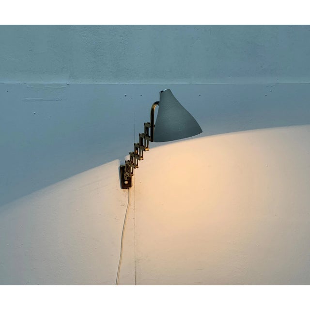 Mid-Century Scissor Wall Lamp For Sale - Image 14 of 18