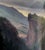 A striking and atmospheric 19th century European Continental School oil painting on canvas behind glass, capturing a...