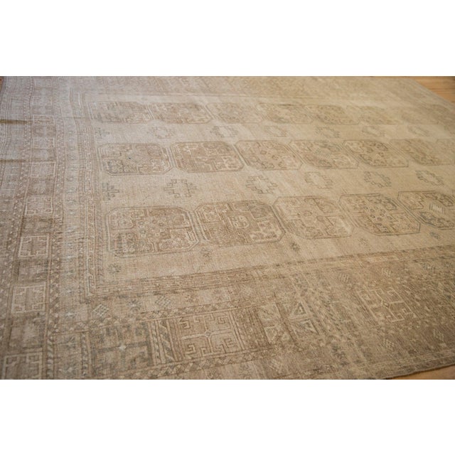 Old New House 1950s Vintage Afghani Ersari Elephant Footprint Wool Carpet For Sale - Image 4 of 11