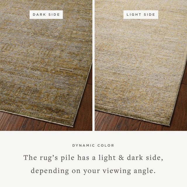 Gray Jean Stoffer x Loloi Bradbury Dove / Gold 18" x 18" Sample Rug For Sale - Image 8 of 8