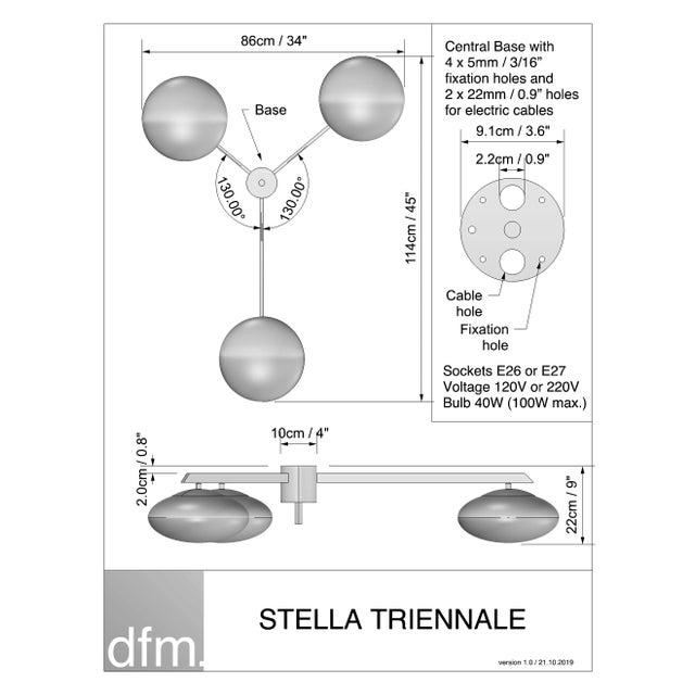 Metal Lighting / Design for Macha Stella Triennale For Sale - Image 7 of 10