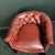 Red Leather Button Back Armchair, 1985 For Sale - Image 4 of 8