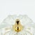 Glashütte Limburg Mid-Century Modern Flower-Shaped Glass & Brass Flush Mount/Ceiling Light From Limburg, Germany, 1970s For Sale - Image 4 of 10