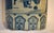 Early 20th Century Chinese Blue and White Porcelain Cylindrical Bough Vase With Landscape Scene For Sale - Image 5 of 11