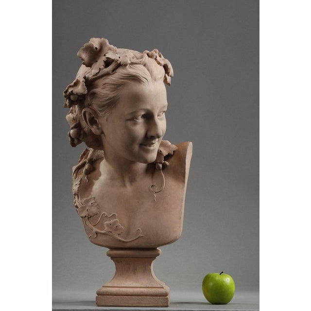 Jean-Baptiste Carpeaux, Bust Sculpture, 1870, Terracotta For Sale - Image 3 of 18