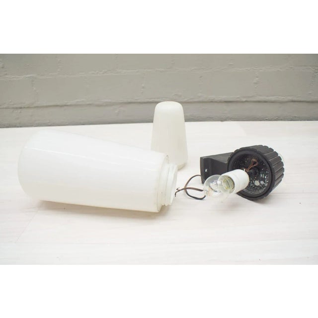 Large Mid-Century Metal & Glass Wall Light, 1960s For Sale - Image 9 of 11