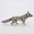 Vintage Italian Handmade Silver Fox Figurine, 1960s For Sale - Image 4 of 14
