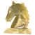 Vintage Horse Head Sculpture in Carved Jade For Sale - Image 9 of 9