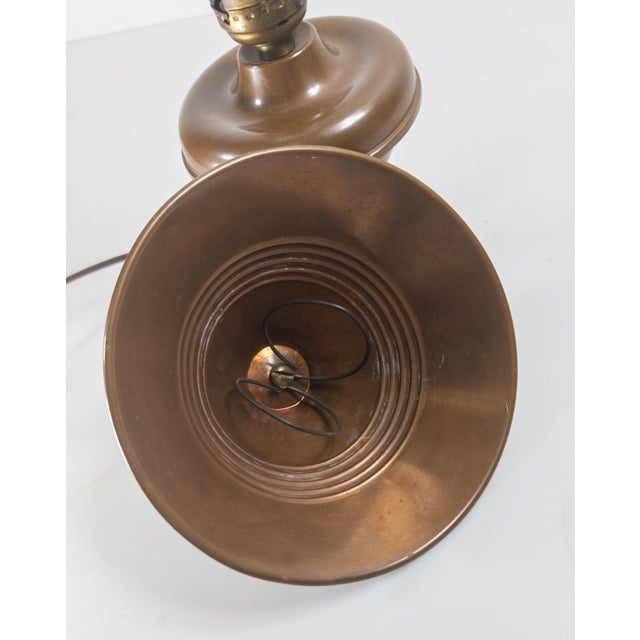 20th Century Copper Arts & Crafts Mission Style Desk or Boudoir Table Lamp For Sale - Image 13 of 13