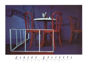 1981 Carlos Spaventa 'Still life' Photography Red, Blue, White USA Offset Lithograph