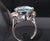 Late 20th Century Vintage 16.36ct Natural Aquamarine 0.20ct Diamond Platinum Ring, Size 8 For Sale - Image 16 of 18