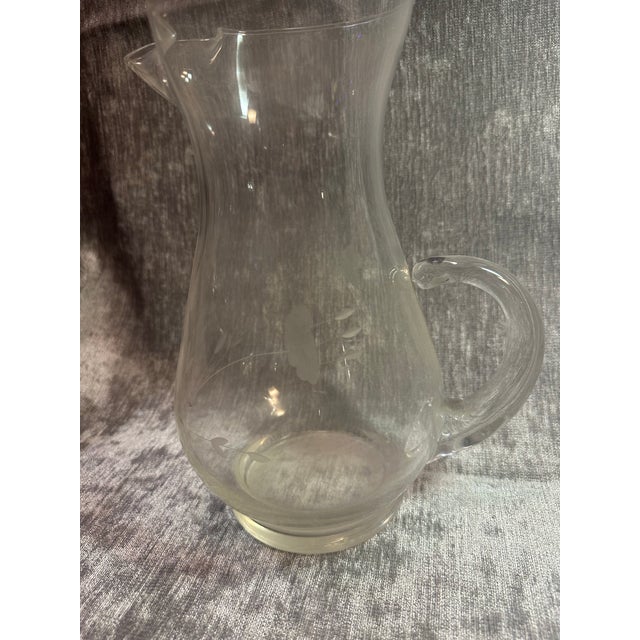 Heritage by PRINCESS HOUSE Height: 10.25 in Width: 4 1/2 in Capacity: 72oz Special Characteristics: 459, CURVED HDL Blown...