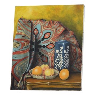 French Artist, Still Life, 1990s, Oil on Canvas For Sale